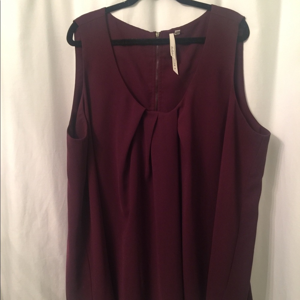 Plum Sleeveless Blouse